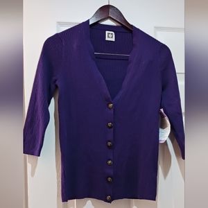 ANNE KLEIN Cardigan, size S, 3/4 sleeve.